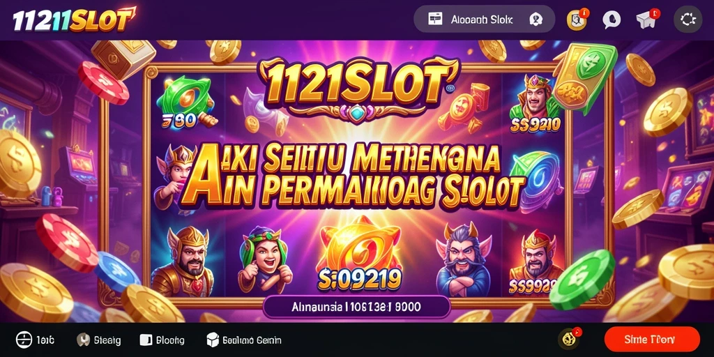 Tampilan seru gameplay 1121SLOT dengan aksi menegangkan
