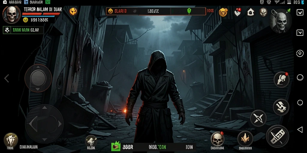 Tampilan gameplay menegangkan dengan suasana Horror yang mendalam.