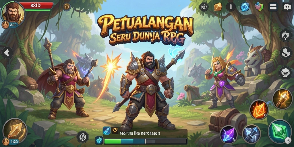 Tangkapan layar 88ID menampilkan aksi gameplay RPG yang mendebarkan.