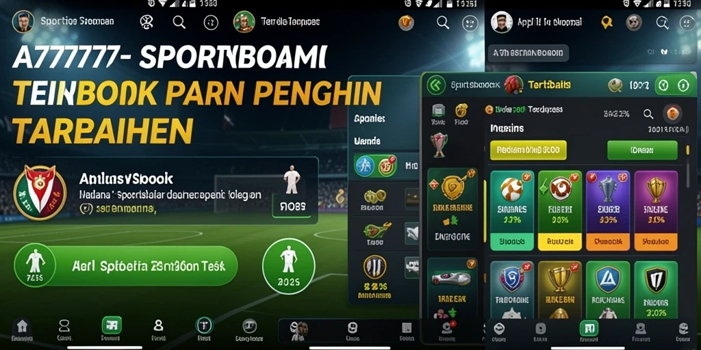 Tampilan intuitif dan gameplay taruhan yang menarik di A7777.