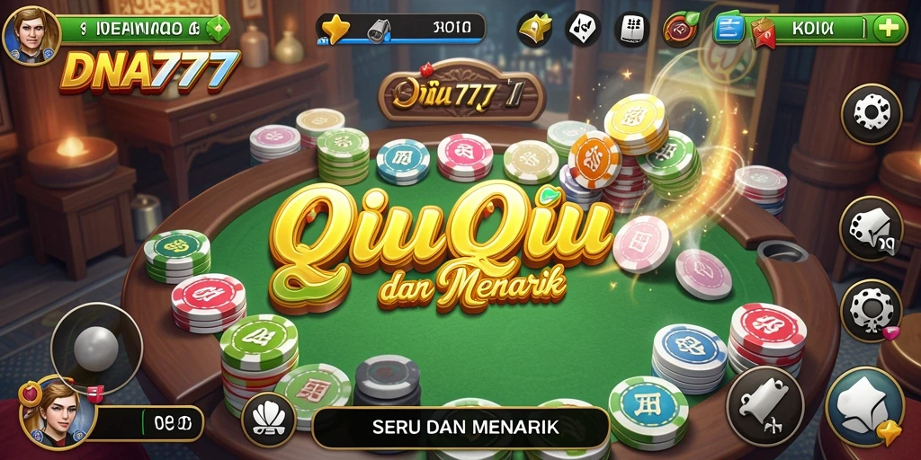Tampilan gameplay QiuQiu yang menarik dan interaktif.