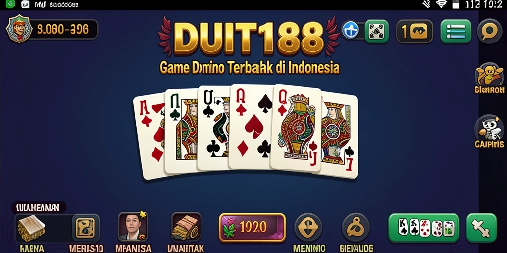 Tampilan aktif gameplay Domino di DUIT188 yang seru dan menarik.