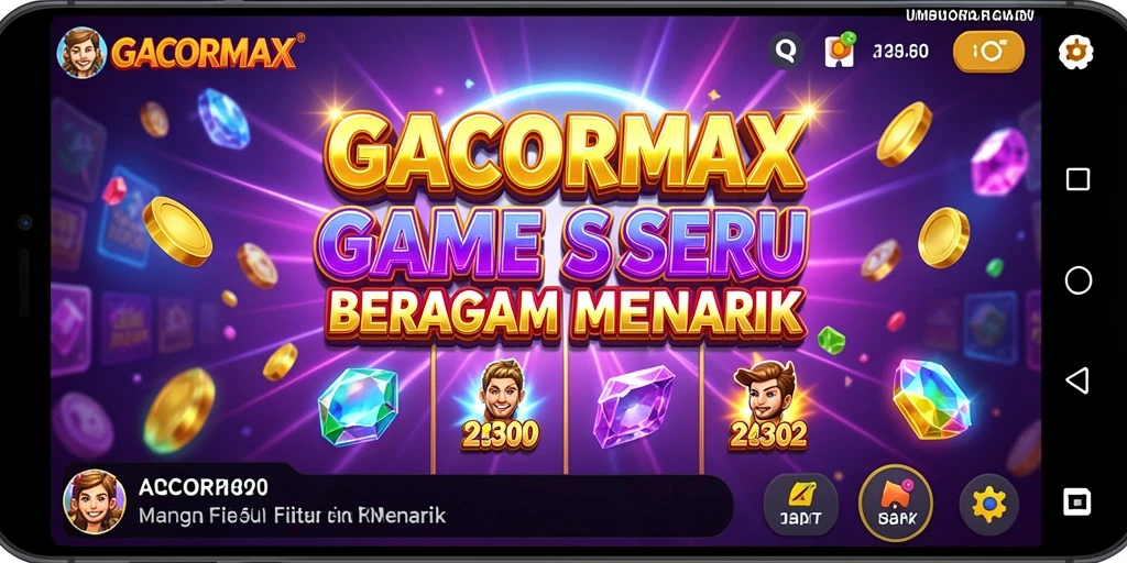 Tampilan permainan GACORMAX yang menarik dan interaktif di layar.