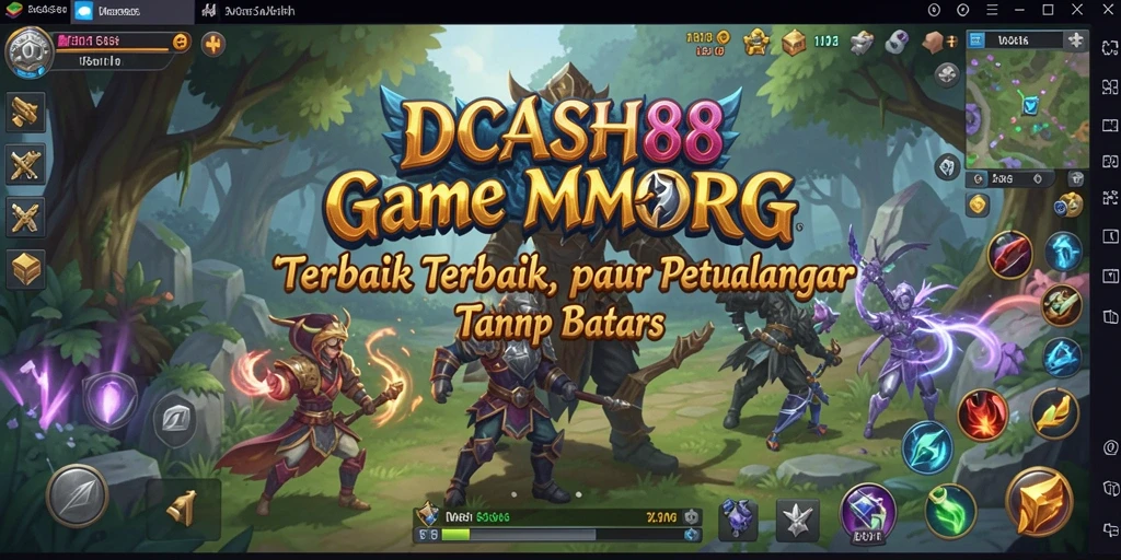 Gameplay IDCASH88 yang seru dalam dunia MMORPG yang luas.