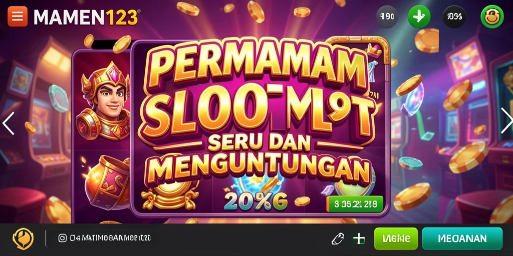 Tampilan menarik dari gameplay mengasyikkan MAMEN123.