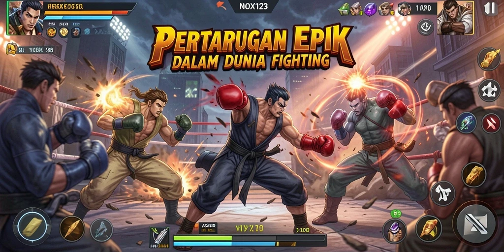 Gameplay seru dengan pertarungan epik di NOX123.