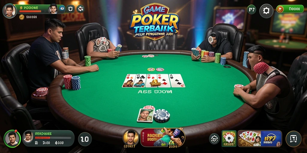 Gameplay seru di PP7 menunjukkan strategi poker yang mendebarkan.