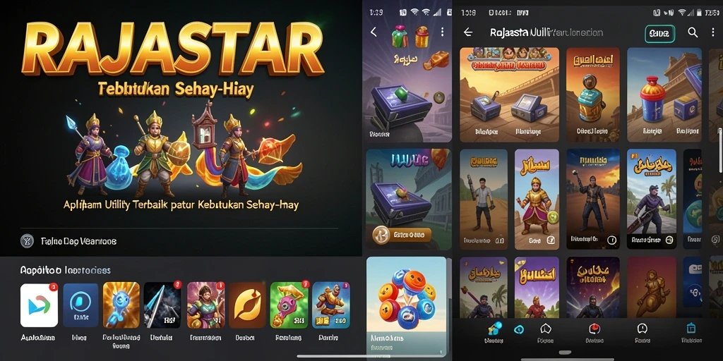 Tampilan utama RAJASTAR dengan fitur-fitur unggulan Utility.
