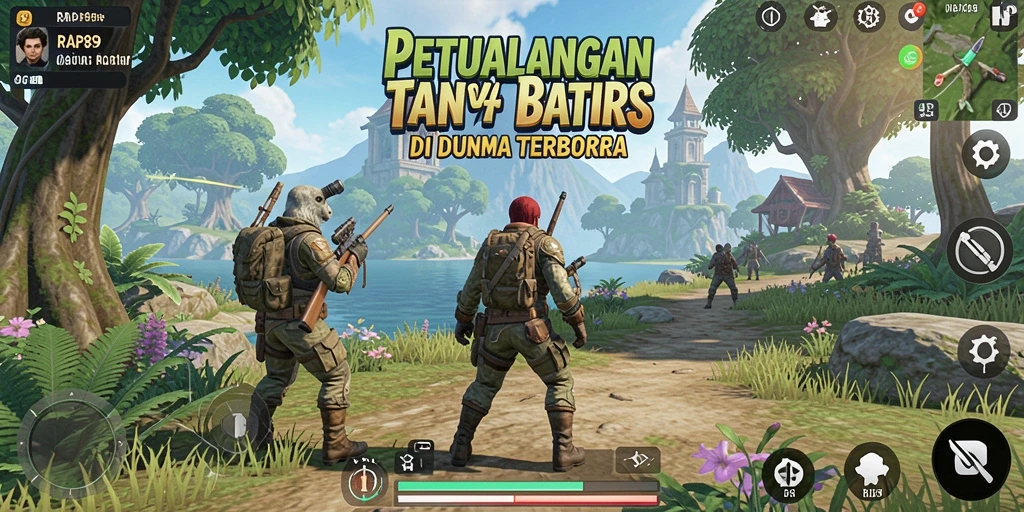 Screenshot gameplay Open World di RAP89 yang menampilkan petualangan mendebarkan.